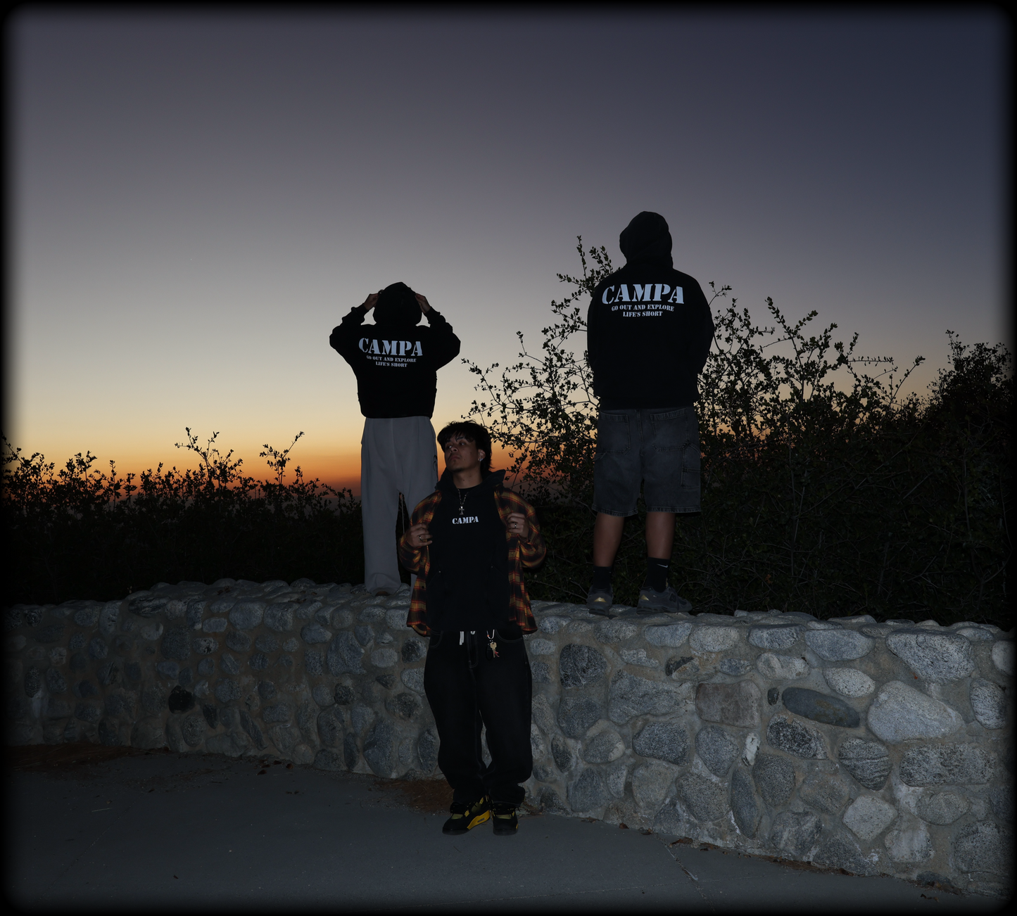 Criminal Snow Washed Distressed Panel Pocket
Hoodie